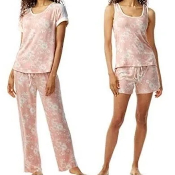 Lucky Brand Other - 3 piece Lucky Brand pink pajama set size XXL tank, shorts, pants